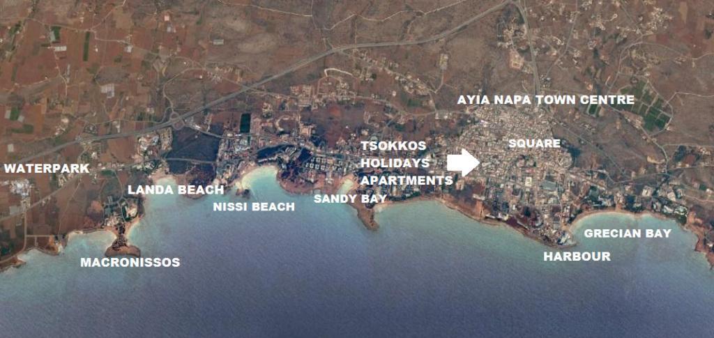 Tsokkos Holidays Hotel Apartments Agia Napa Exterior foto